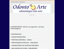 Tablet Screenshot of odontoarthes.webnode.com.br