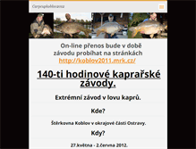 Tablet Screenshot of carpcupkoblov2012.webnode.cz