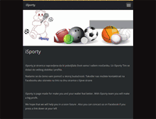 Tablet Screenshot of isporty.webnode.com