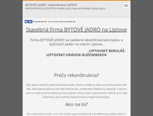 Tablet Screenshot of bytovejadroliptov.webnode.sk