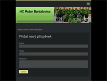 Tablet Screenshot of hc-bartosovice.webnode.cz