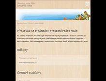 Tablet Screenshot of pilarlukasstaveb.webnode.cz