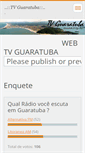 Mobile Screenshot of guaratubatv.webnode.com.br