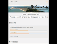 Tablet Screenshot of guaratubatv.webnode.com.br