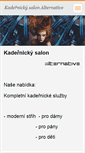 Mobile Screenshot of kadernictvi-alternative.webnode.cz