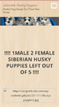 Mobile Screenshot of adorablehuskypups.webnode.com