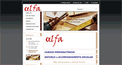 Desktop Screenshot of cursoalfa.webnode.com.br