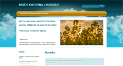 Desktop Screenshot of knihovna-rudice.webnode.cz