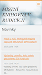 Mobile Screenshot of knihovna-rudice.webnode.cz