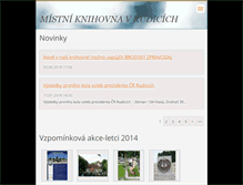 Tablet Screenshot of knihovna-rudice.webnode.cz