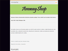 Tablet Screenshot of amwayshop.webnode.cz