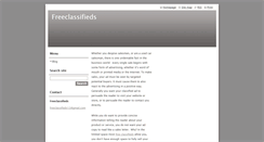 Desktop Screenshot of freeclassifieds.webnode.com