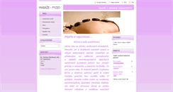 Desktop Screenshot of masaze-fyzio.webnode.cz