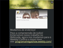 Tablet Screenshot of megashowjvz.webnode.com.br