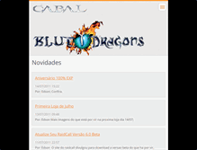 Tablet Screenshot of blue-dragons.webnode.com.br