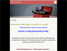 Tablet Screenshot of hodinovymanzel-cz.webnode.cz