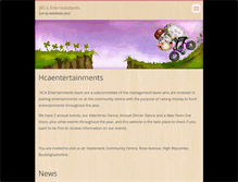 Tablet Screenshot of hcaentertainments.webnode.com