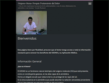 Tablet Screenshot of ozonoterapia-dolor.webnode.com.ar