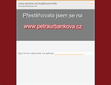 Tablet Screenshot of petraurbankova.webnode.cz