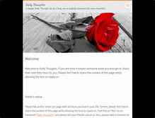 Tablet Screenshot of dailythoughts.webnode.com