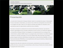 Tablet Screenshot of geneticaholstein.webnode.es