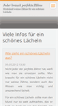 Mobile Screenshot of perfekte-zaehne.webnode.com