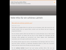 Tablet Screenshot of perfekte-zaehne.webnode.com