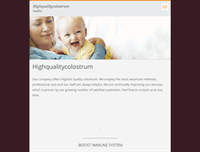 Tablet Screenshot of highqualitycolostrum.webnode.com