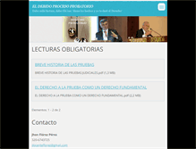 Tablet Screenshot of derechoprobatorio.webnode.es