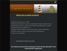 Tablet Screenshot of cukrarstvinemcova.webnode.cz