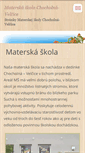 Mobile Screenshot of mschocholna-velcice.webnode.sk