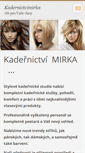 Mobile Screenshot of kadernictvimirka.webnode.cz
