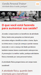 Mobile Screenshot of camilapersonal.webnode.com.br