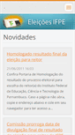 Mobile Screenshot of eleicoesifpe.webnode.com.br