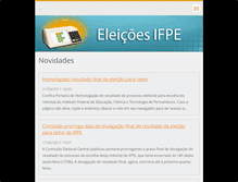 Tablet Screenshot of eleicoesifpe.webnode.com.br