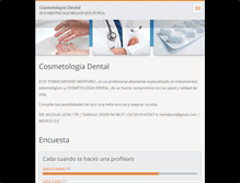 Tablet Screenshot of cosmetologiadental.webnode.es