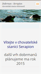 Mobile Screenshot of dobrman-serapion.webnode.cz