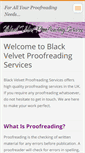 Mobile Screenshot of blackvelvetproofreadingservices.webnode.com