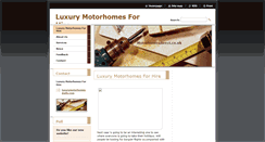 Desktop Screenshot of luxurymotorhomesforhire.webnode.com