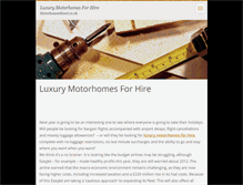 Tablet Screenshot of luxurymotorhomesforhire.webnode.com