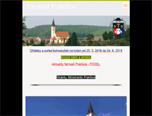 Tablet Screenshot of farnostpraksice.webnode.cz