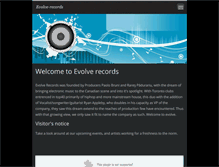 Tablet Screenshot of evolve-records.webnode.com