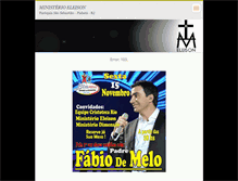 Tablet Screenshot of ministerioeleison.webnode.com.br