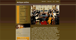 Desktop Screenshot of antique-online.webnode.com.br