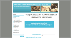 Desktop Screenshot of holokaust-kosice.webnode.sk