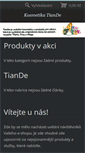 Mobile Screenshot of kosmetika-tiande.webnode.cz