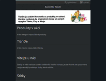 Tablet Screenshot of kosmetika-tiande.webnode.cz