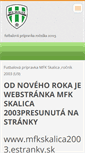 Mobile Screenshot of mfkskalicau9.webnode.sk