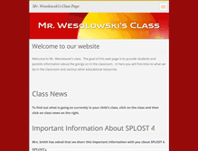 Tablet Screenshot of mrwclass.webnode.com