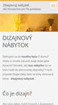 Mobile Screenshot of dizajnovy-nabytok.webnode.sk